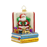 Christopher Radko 2025 NEW Santa's Nook Book Ornament