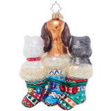 Christopher Radko 2024 NEW Puppy Presents Ornament