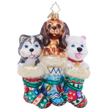 Christopher Radko 2024 NEW Puppy Presents Ornament