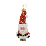 Christopher Radko 2025 NEW Dated St. Nick's Sparkling Countdown Ornament