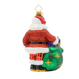 Christopher Radko 2025 New Red Ribbon Reminder AIDS Santa Ornament