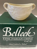Belleek Pottery Bowl Ivy Sugar 3"