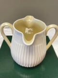Belleek Pottery Creamer Doubled Lipped 4"