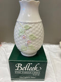 Belleek Pottery Vase Summer Briar 8"