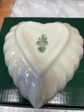 Belleek Pottery Bowl Heart 4.5"