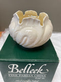 Belleek Pottery Bowl Fern Feather 5"