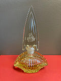 Czechoslovakia Vintage Yellow Perfume Bottle