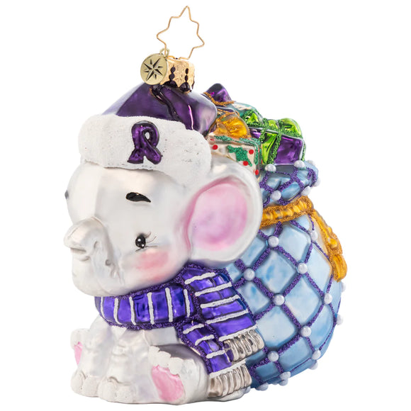 Christopher Radko An Elephant Never Forgets Ornament