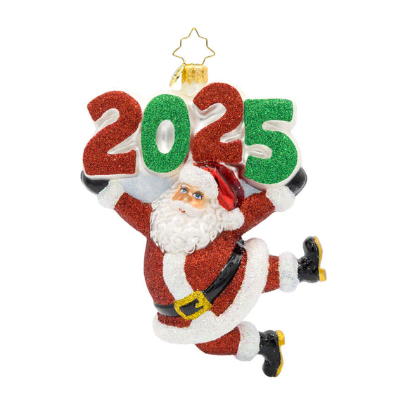 Christopher Radko 2025 NEW Dated Santa's Countdown
