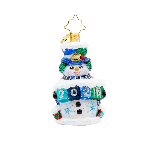 Christopher Radko 2025 NEW Dated Snow Gifts Gem