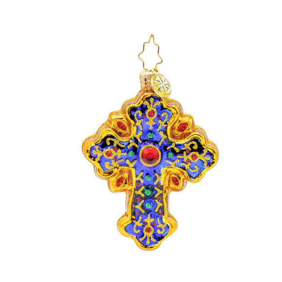 Christopher Radko 2025 NEW Sacred Season Cross Gem