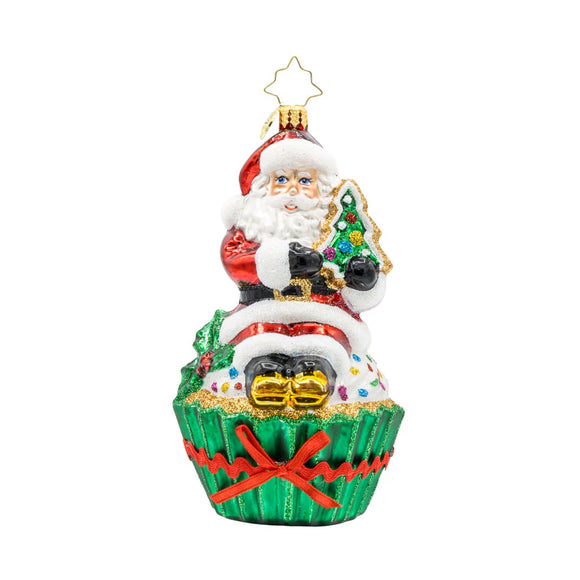 Christopher Radko 2025 NEW Cupcake Santa Ornament