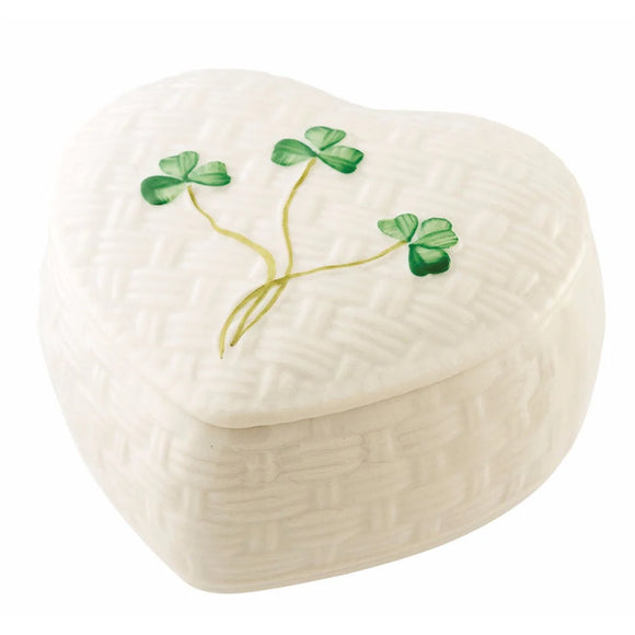 Belleek Pottery Box Heart Kylemore