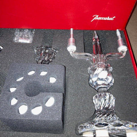 Baccarat Bambous 2 Light Standing Candelabra