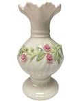 Belleek Pottery Ribbon Vase