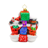 Christopher Radko 2025 NEW Dated Snowy Stackers Ornament back side