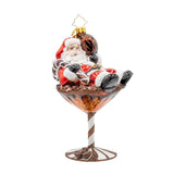 Christopher Radko 2025 NEW Santa's Merry Martini Brew Ornament