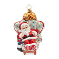 Christopher Radko 2026 NEW Cat Nap Santa Ornament
