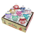 Christopher Radko NEW 2026 Shiny Brite Vivid Vintage 9 Count 2.5" Flocked Rounds Ornament Set