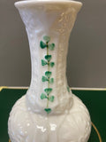 Belleek Pottery Vase Shamrock