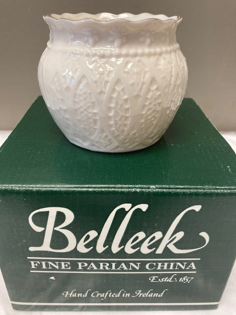 Belleek Pottery Votive Belleek Interantional Society - Irish Lace