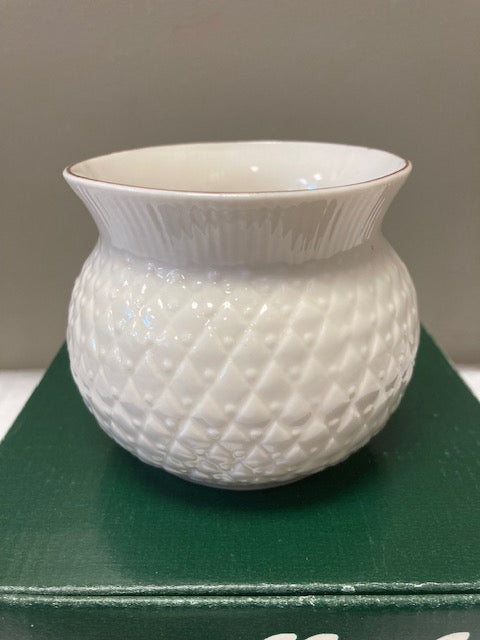 Belleek Pottery Votive Belleek International Society - Irish Thistle