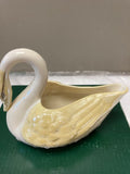 Belleek Pottery Bowl Swan Lustre 6"
