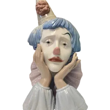 Lladro Cabeza de Payaso Cucurucho #5129 Clown