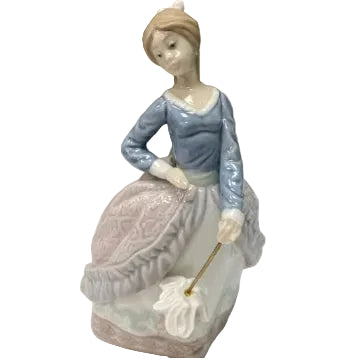 Lladro Damisela Sombrilla Plantada Evita