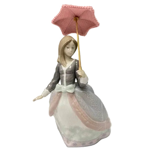 Lladro Damisela Sombrilla en Alto Angela