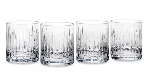 Reed & Barton Crystal Soho DOF, 12oz Glasses, Set of 4