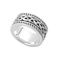 Solvar Sterling Silver Celtic Knot Band Ring