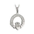 Solvar Sterling Silver Irish Claddagh Jewelry Necklace 