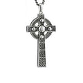 Solvar Sterling Silver Trinity Knot Cross Necklace