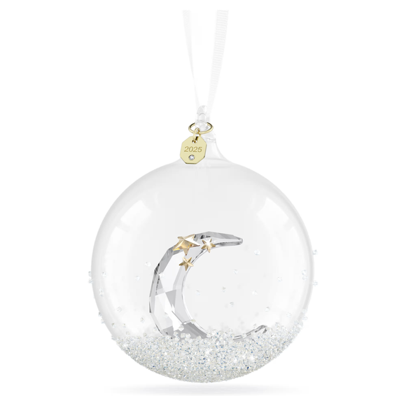 Swarovski 2025 New Annual Christmas Ball Moon and Star Ornament