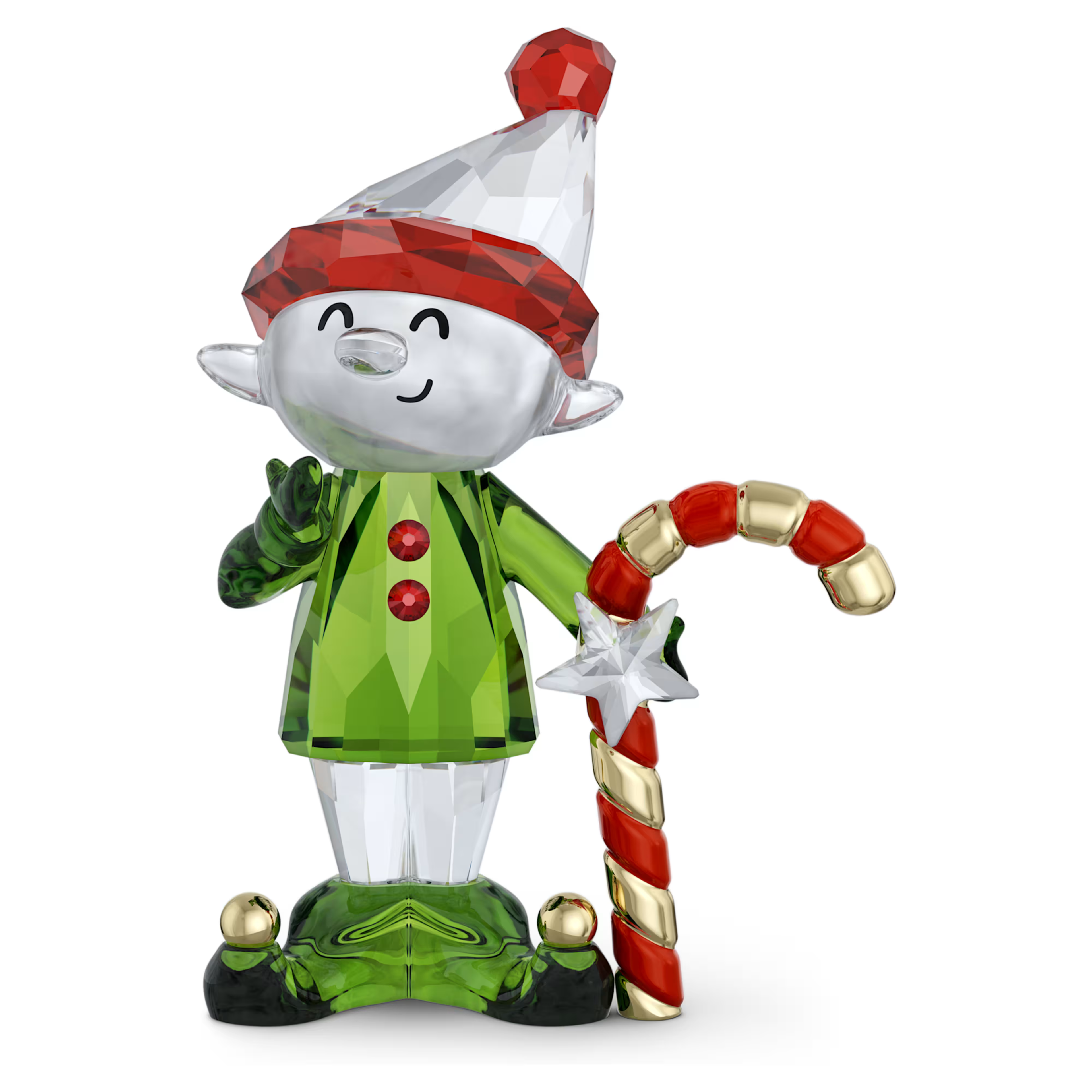 Swarovski Holiday Cheers Dulcis Elf and Candy Cane