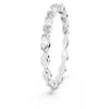 Swarovski Matrix Ring Marquise White, Rhodium Plated