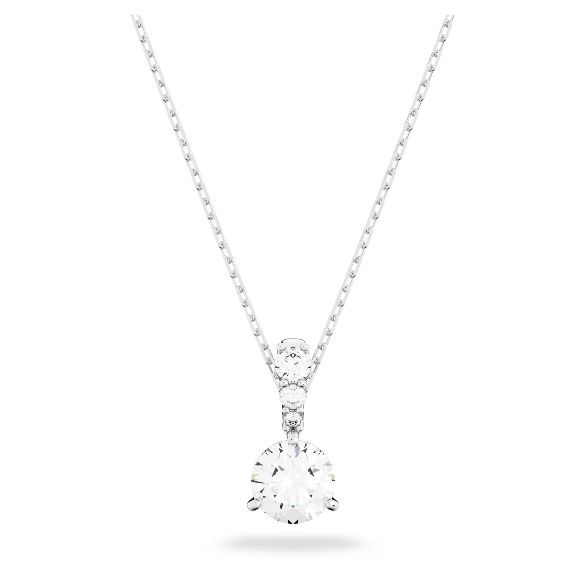 Swarovski Stilla Round Bezel Drop Necklace