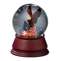 San Francisco Music Box Company American Eagle Snow Globe