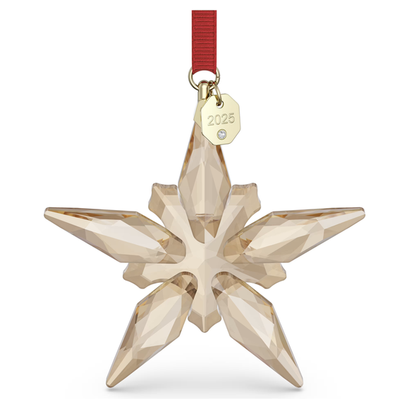 Swarovski 2025 NEW Festive Star Gold Tone Ornament