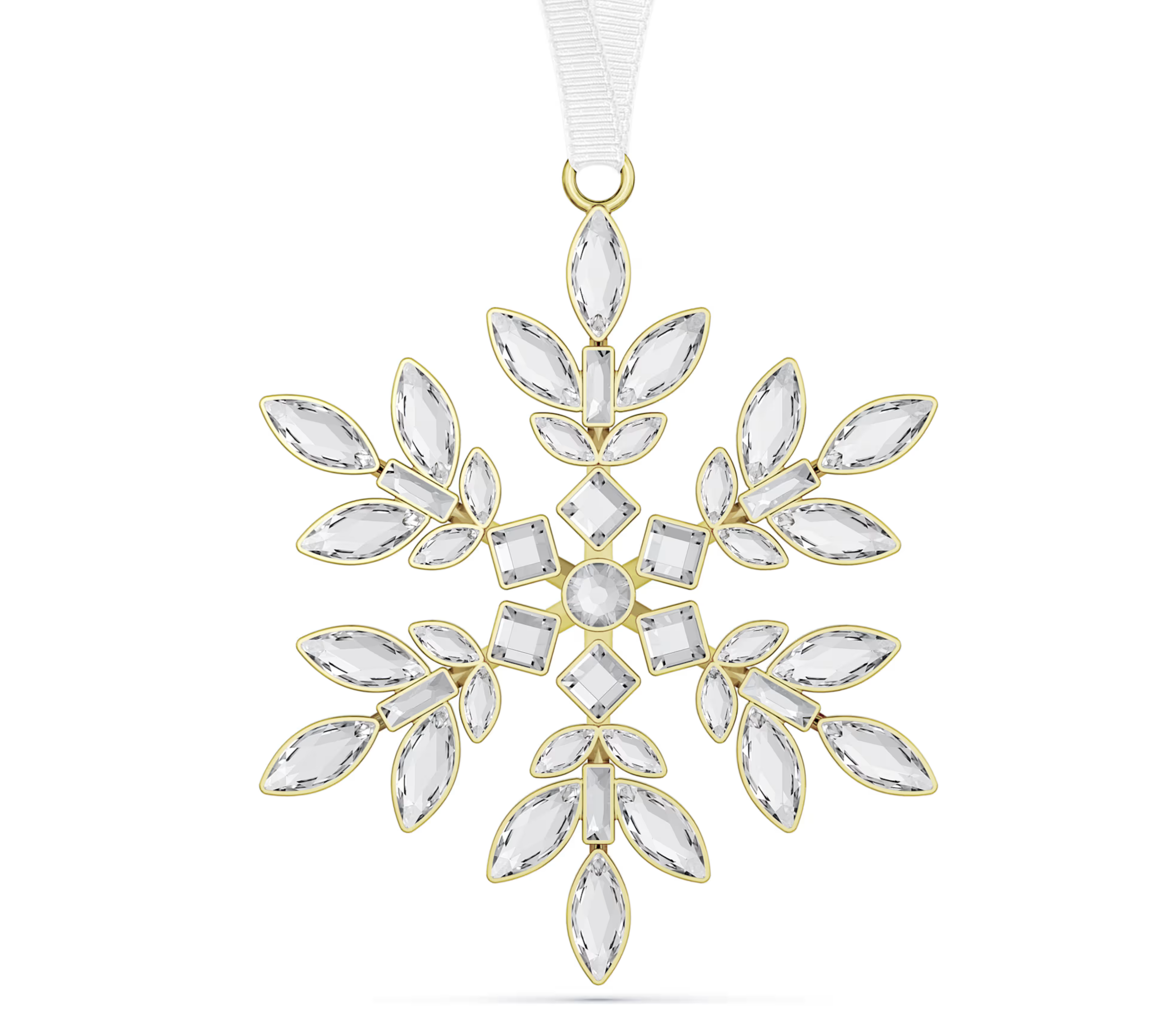 Swarovski 2026 NEW Gema Holiday Ornament Cear and Gold