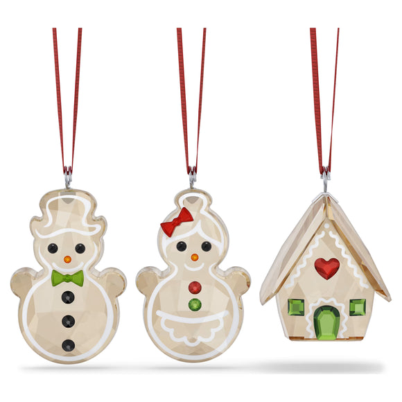 Swarovski 2025 NEW Holiday Cheers Gingerbread Ornament Set