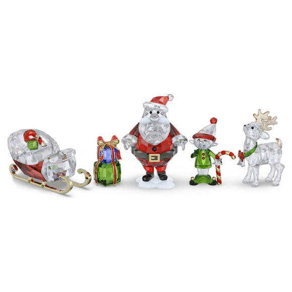 Swarovski 2025 NEW Holiday Cheers Santa Story Set