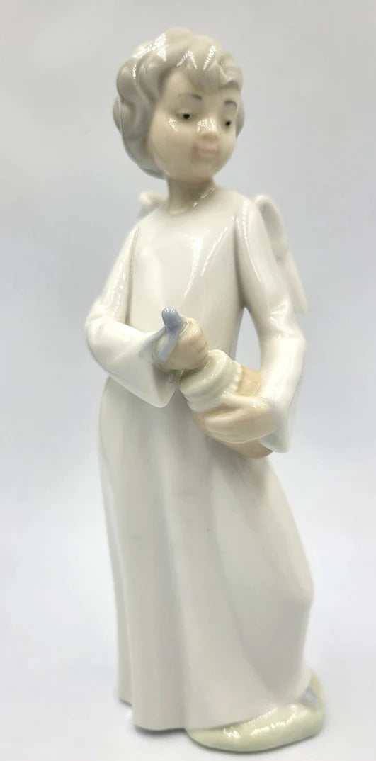 Lladro NAO Guardian Angel with Jar