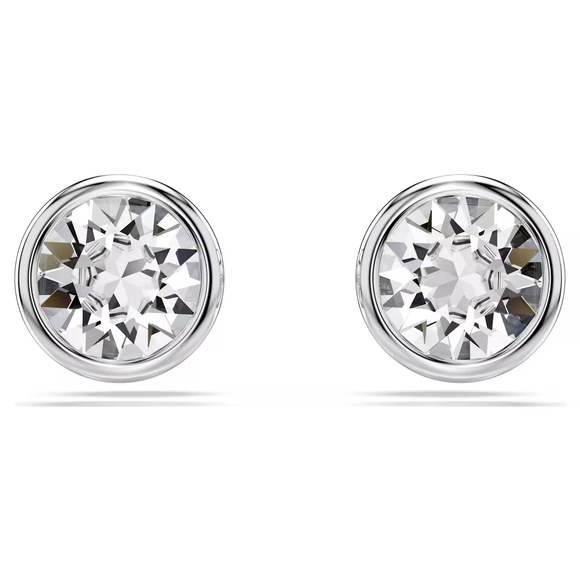 Swarovski 2025 NEW Imber Stud Earrings Round Rhodium Plated
