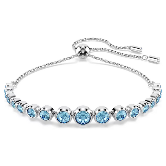 Swarovski 2025 NEW Imber Bracelet Mixed Round Crystals Blue/Aqua