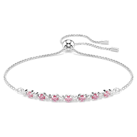 Swarovski 2026 NEW Matrix Bracelet Round Cut, Pink