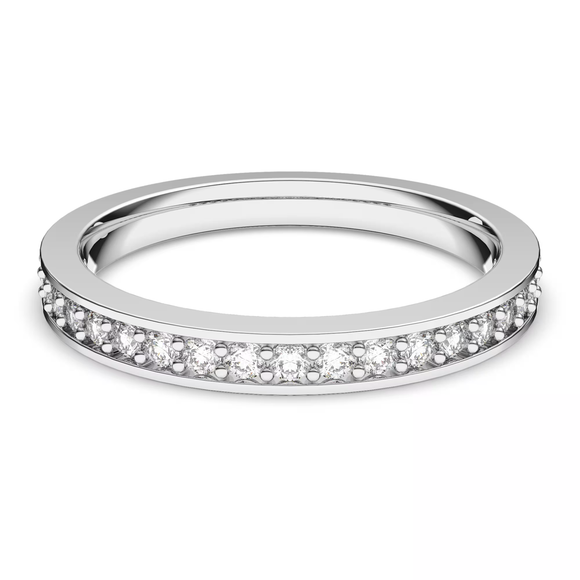 Swarovski 2025 NEW Matrix Ring White, Rhodium plated