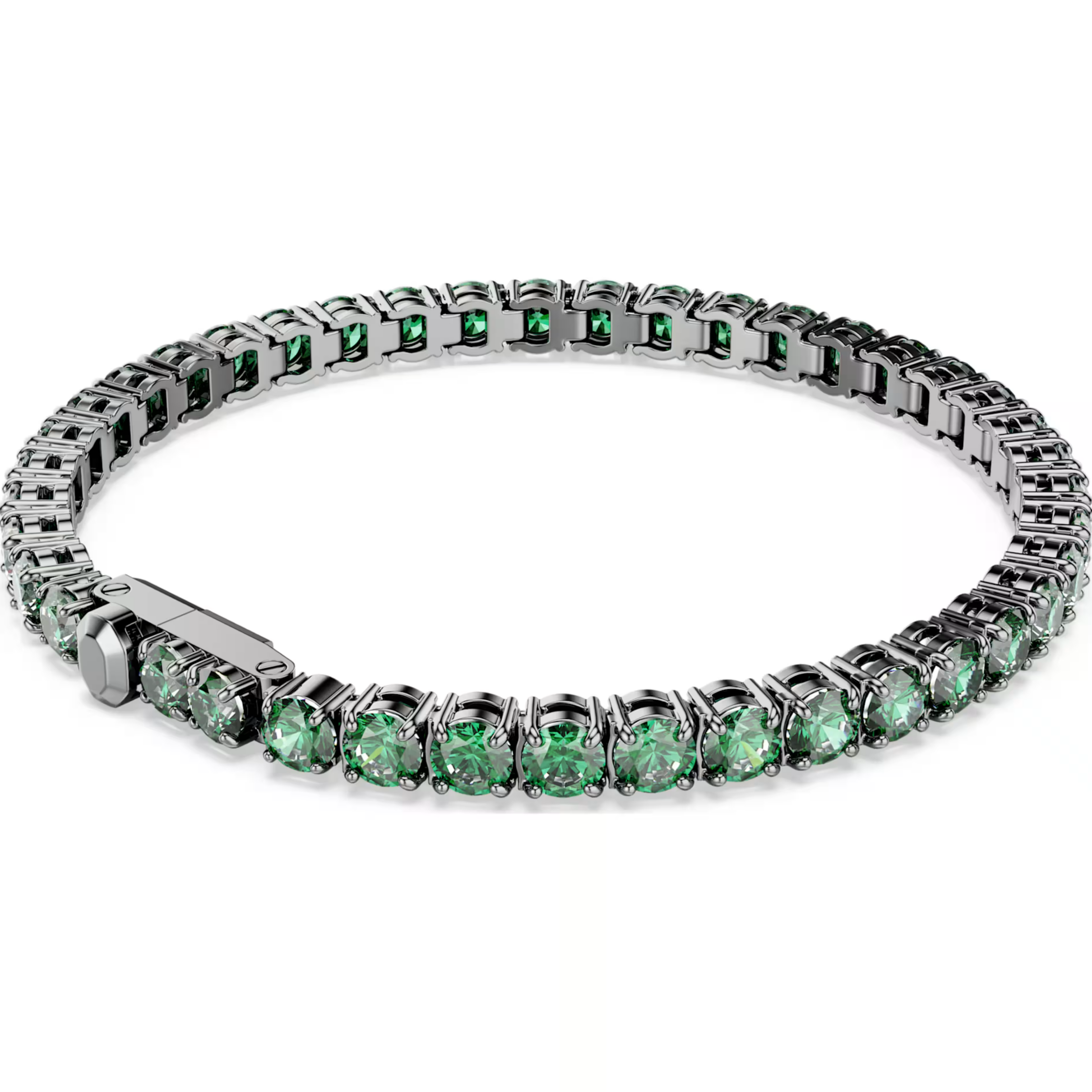 Swarovski Matrix Green Tennis Bracelet