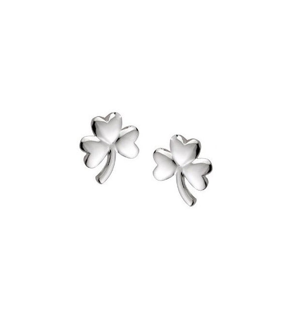 Solvar Sterling Silver Shamrock Earrings